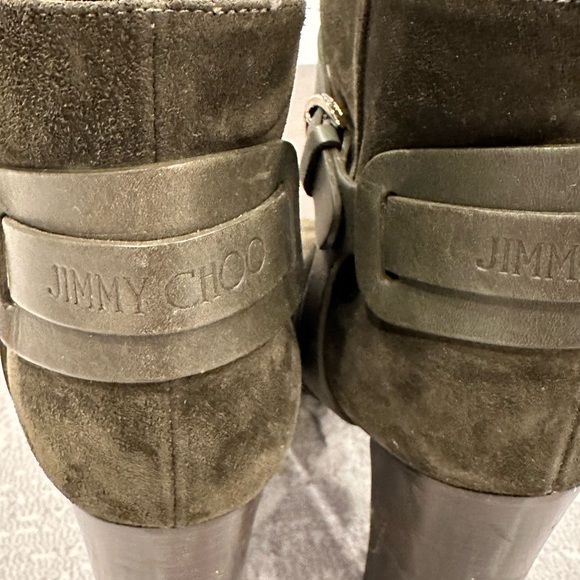 Jimmy Choo Hose 80 Army Green Size 39 1/2 - Picture 5 of 9
